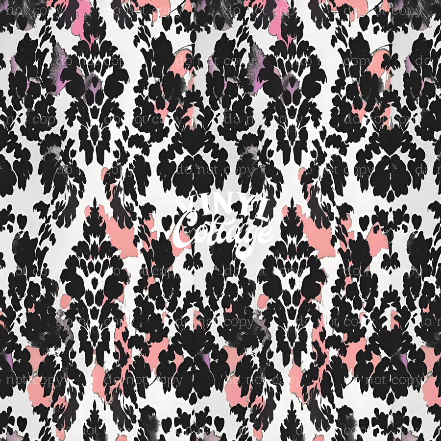 Ink Blot Damask ~ 1147