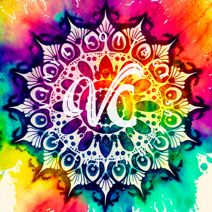 Tie Dye Mandala ~ PV141
