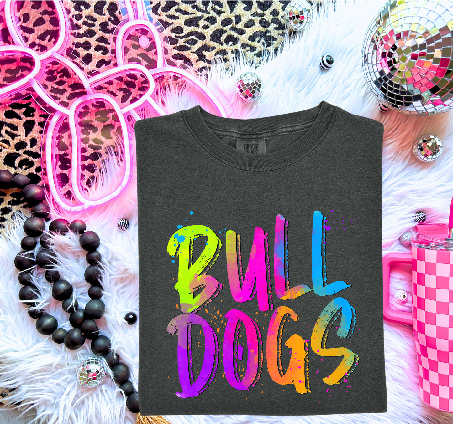 Bulldogs ~ Neon Mascot ~ 25SAG ~ DTF Transfers