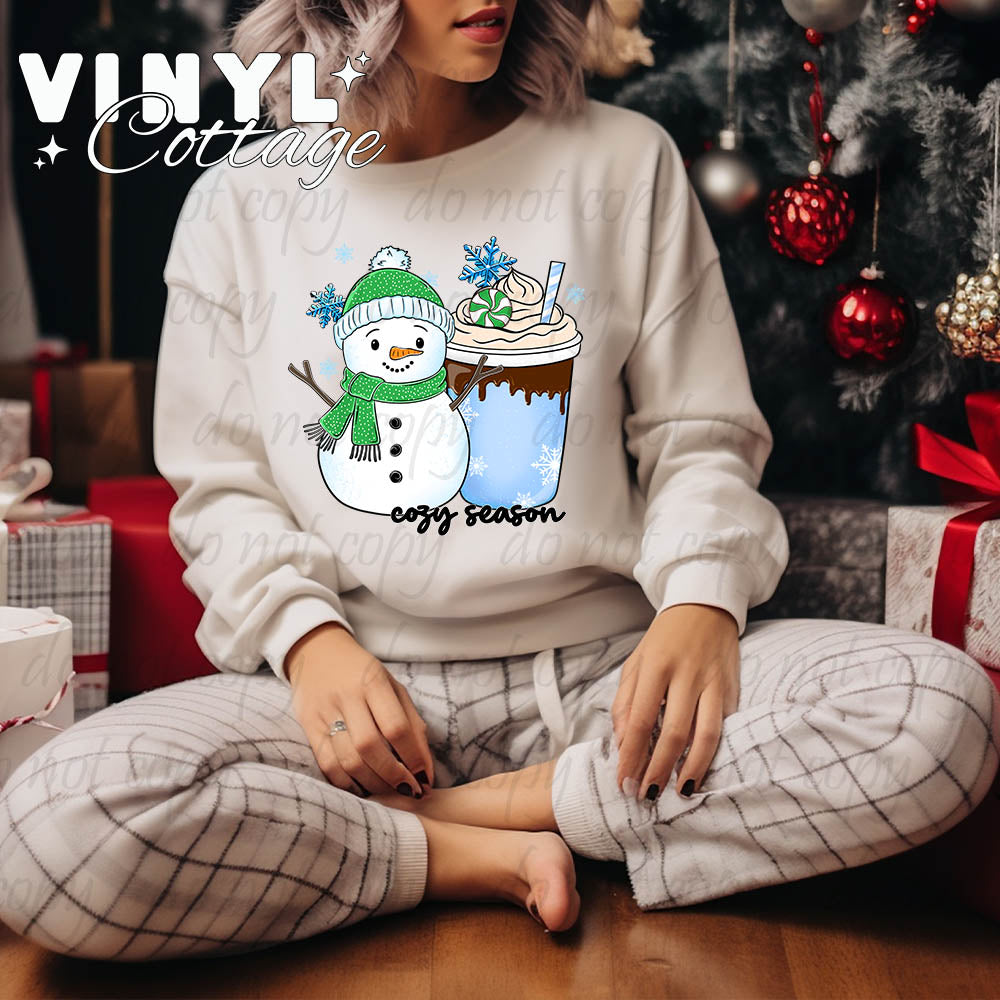 Cozy Season Blue ~ DTF Transfer