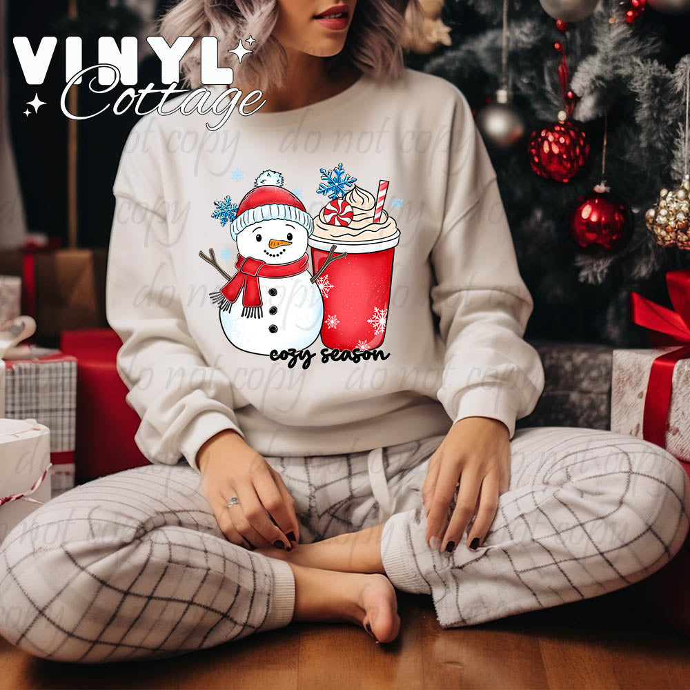 Cozy Season Red ~ DTF Transfer