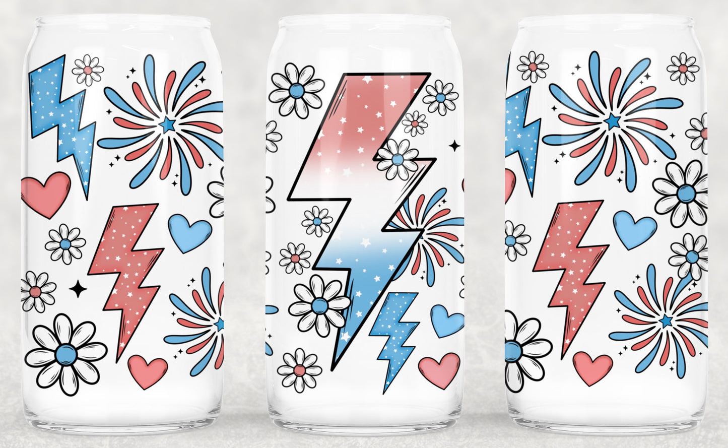 87UV ~ UV DTF Wrap ~ Bolts and Daisies