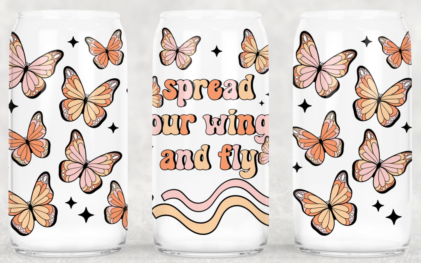 89UV ~ UV DTF Wrap ~ Spread Your Wings and Fly