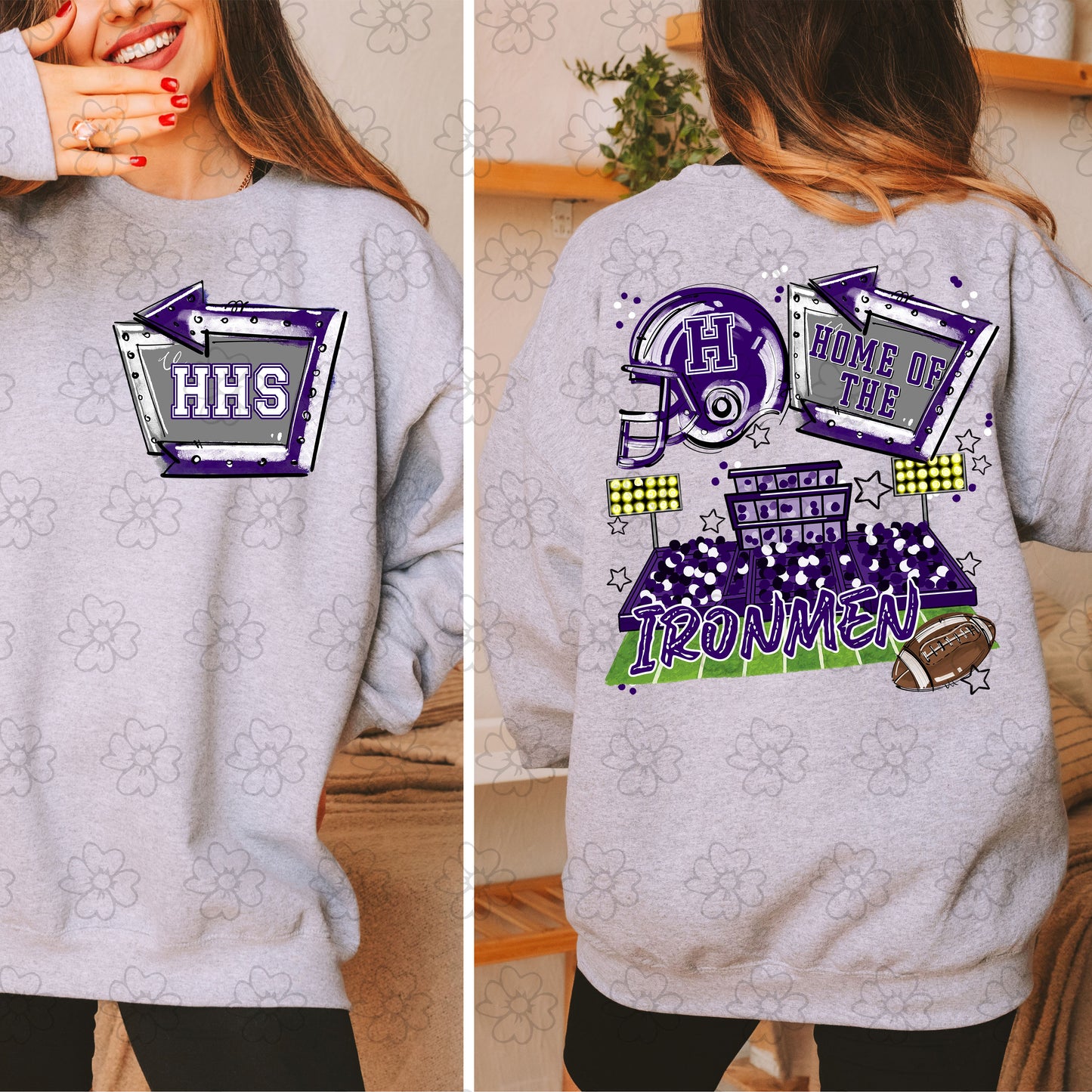 Holt Ironmen ~ Home of the Open Field with Pocket Design ~ SAG25 ~ DTF Transfer