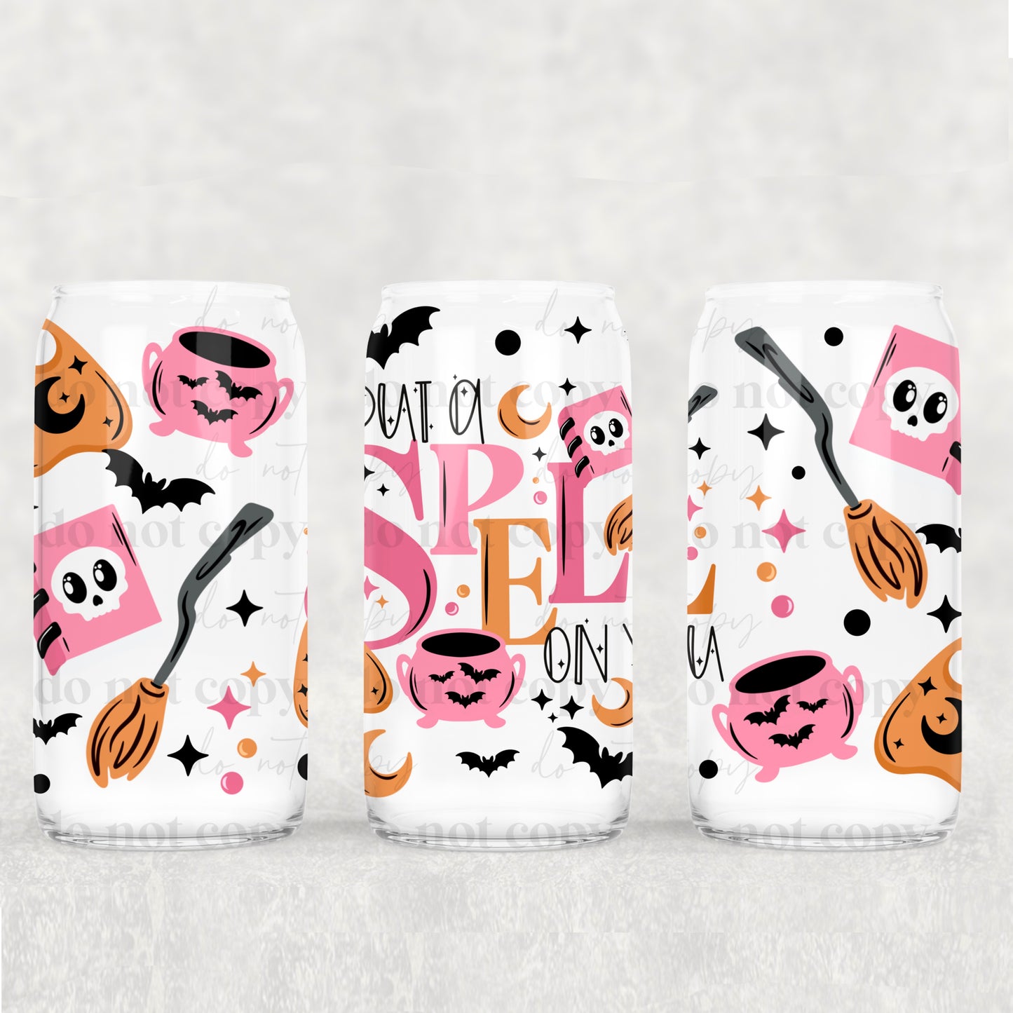 164UV ~ UV DTF Wrap ~ 25CSC09 ~ I Put a Spell on You Pink