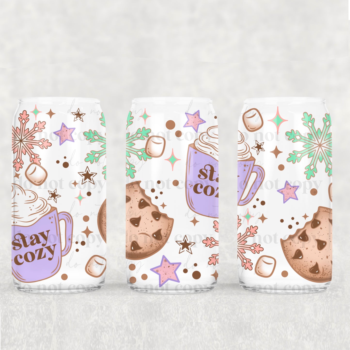 148UV ~ UV DTF Wrap ~ Stay Cozy