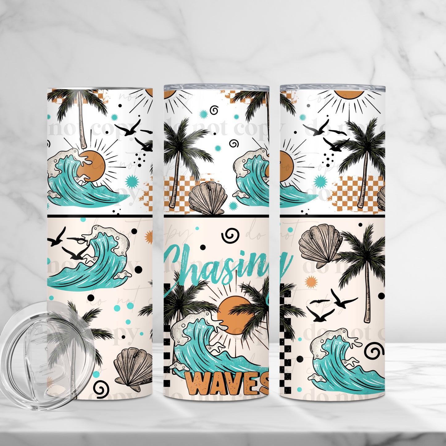 TW137 ~ Tumbler Wrap ~ 25CSC04T29 ~ Chasing Waves