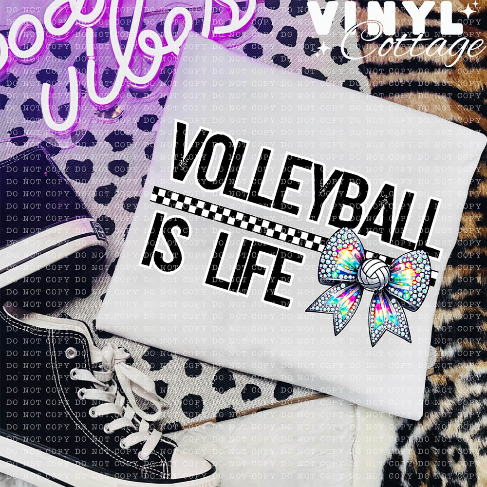 Volleyball Is Life ~ DTF Transfer