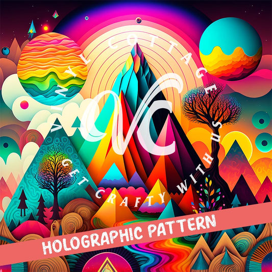 Psychedelic Mountains ~ Holographic Vinyl ~ HG41