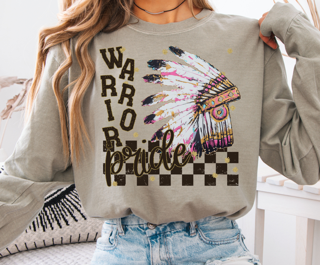 Warriors ~ Grunge Mascot ~ SAG25 ~ DTF Transfer