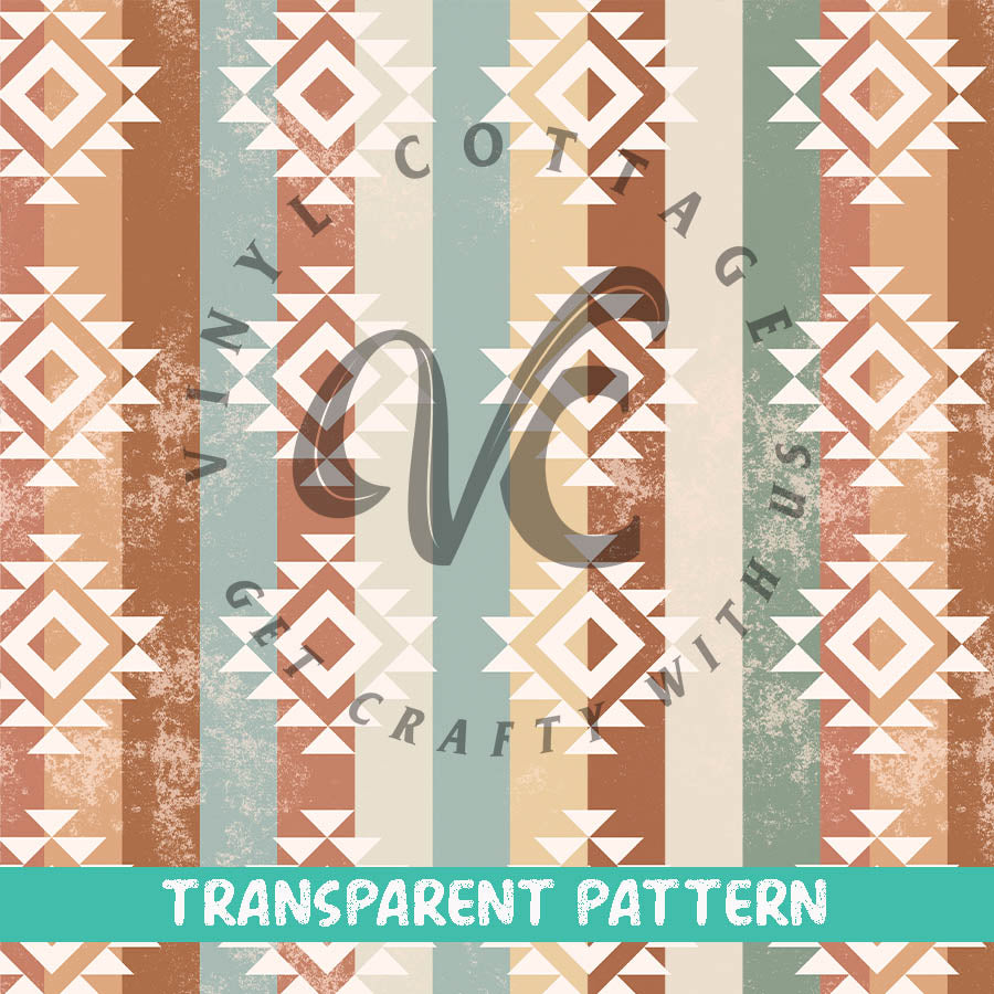 Rustic Aztec ~ TRANSPARENT VINYL ~ TP25
