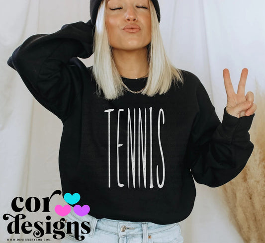 Tennis Oversized Skinny ~ COR25 ~ DTF Transfer