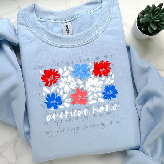 American Mama ~ 25COR06 ~ DTF Transfer