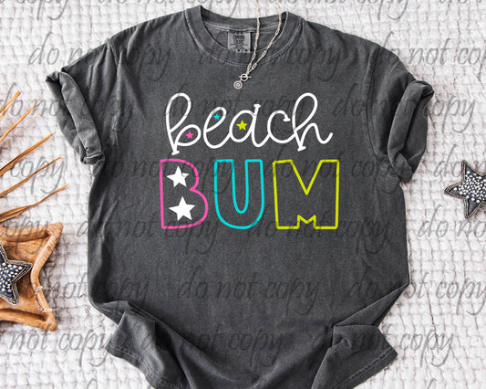 Beach Bum ~ 25COR06 ~ DTF Transfer