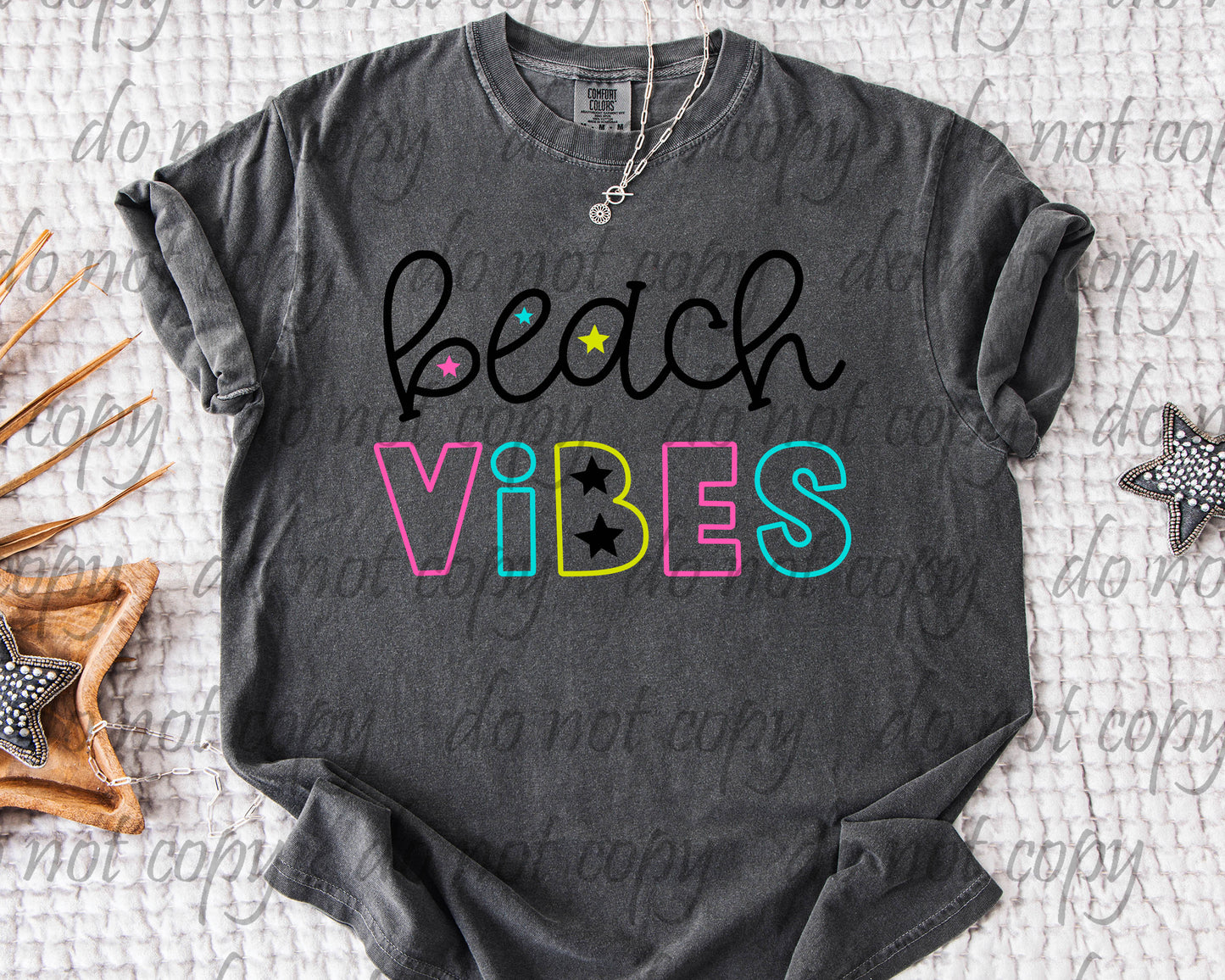 Beach Vibes ~ 25COR06 ~ DTF Transfer