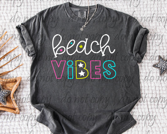 Beach Vibes ~ 25COR06 ~ DTF Transfer
