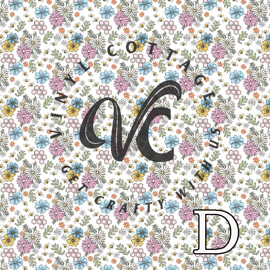 Floral Bee ~ BI08