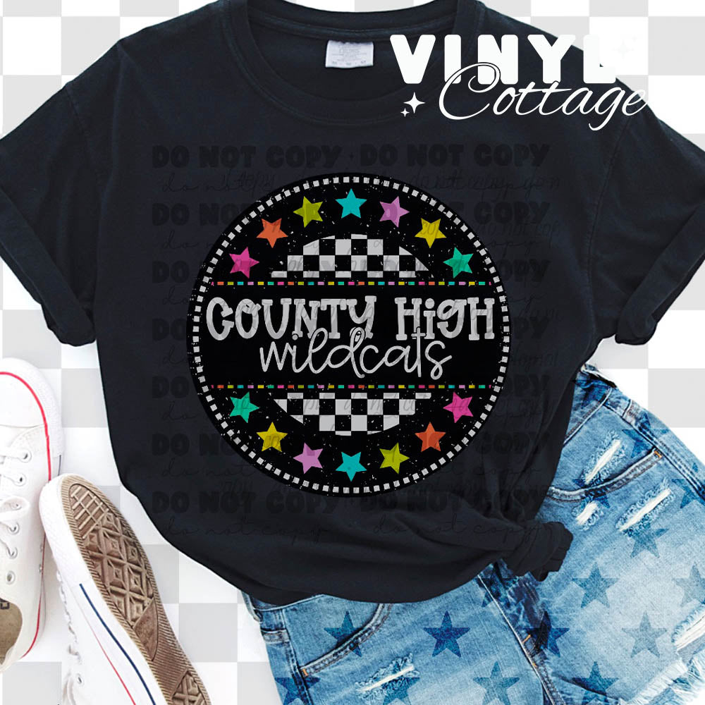 County High Wildcats ~ Seeing Stars ~ DTF Transfer