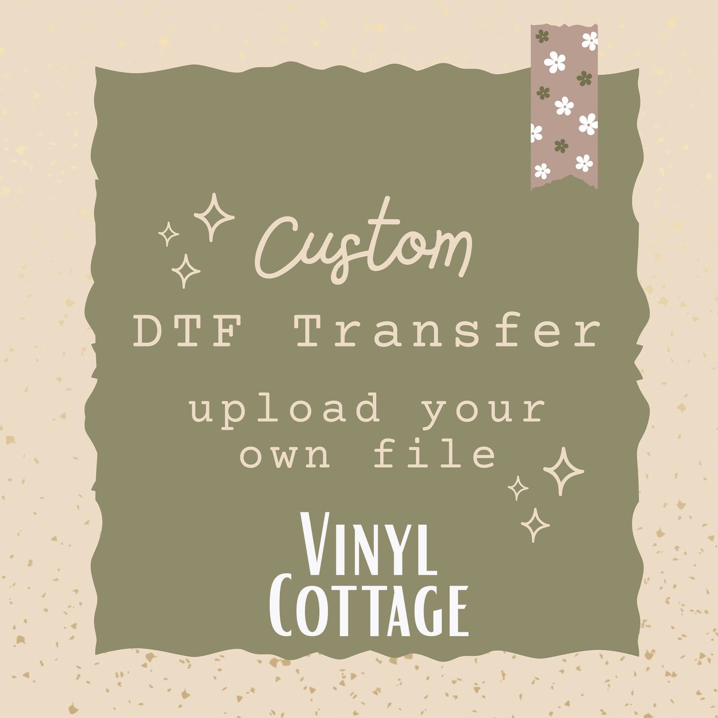 INDIVIDUAL CUSTOM DTF TRANSFER ~ UPLOAD YOUR OWN FILE ~ Up to 4 Business Days TAT