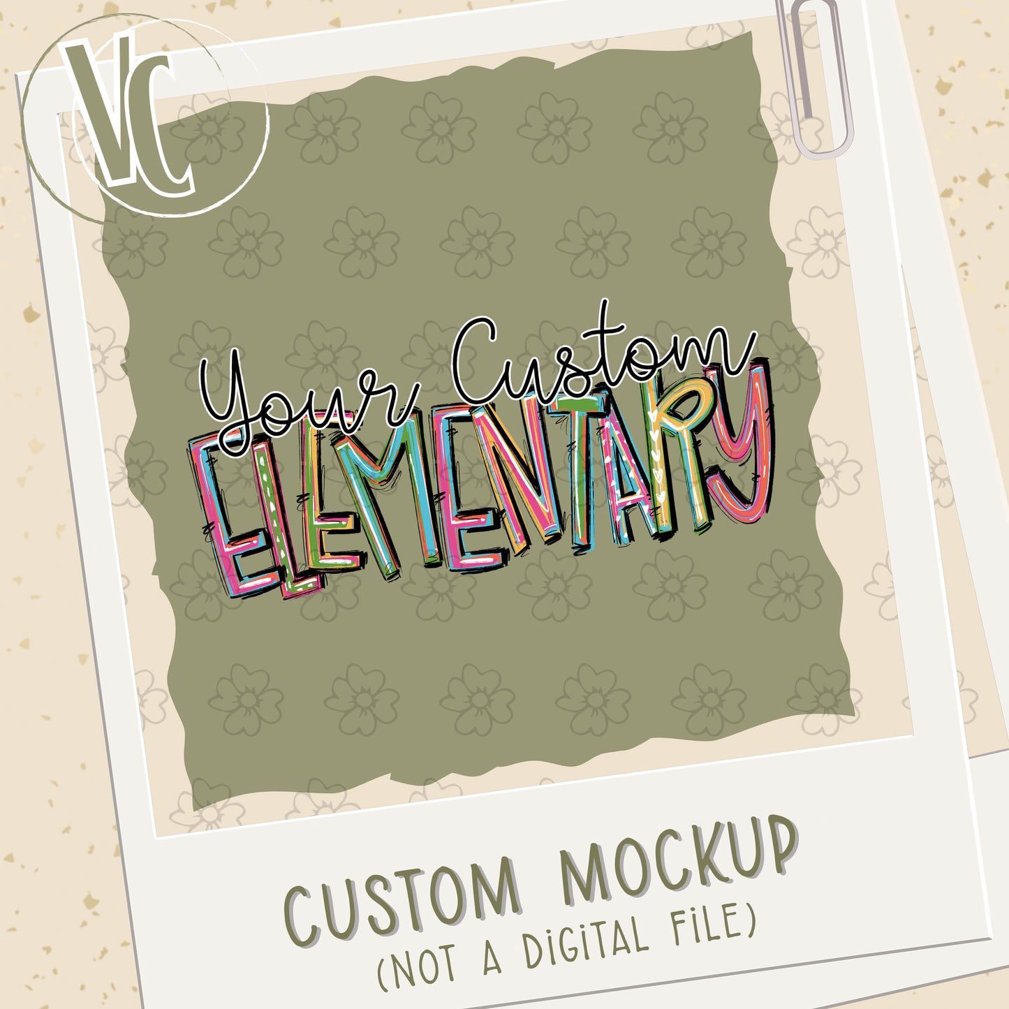 Design Fee/Mockup ~ Custom Elementary Pixie Font ~ 26SAG