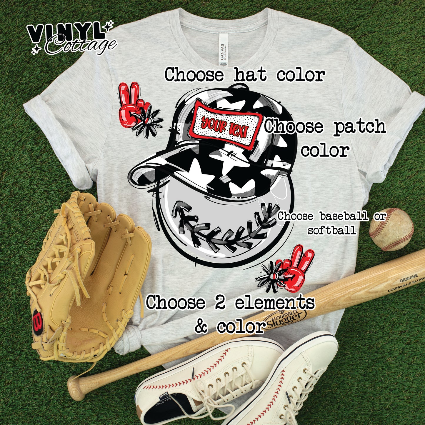 Design Fee/Mockup ~ Play Ball Happy Face ~ 25SAG