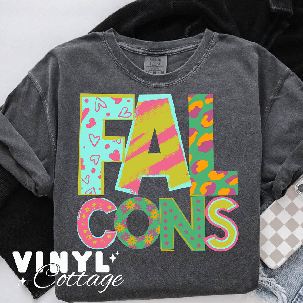 Falcons ~ Playful Patterns ~ DTF Transfer