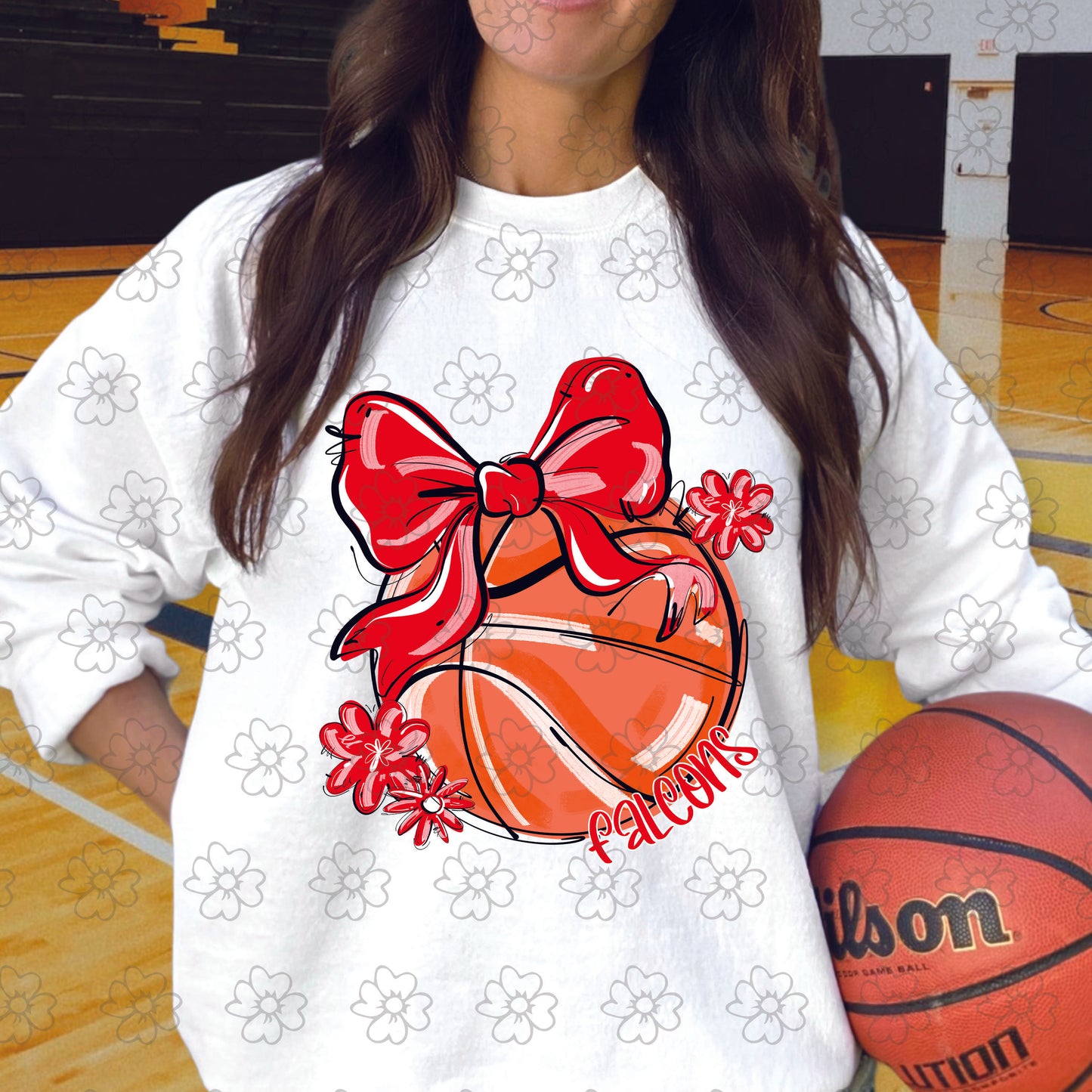 Falcons ~ Play Ball Basketball ~ SAG25 ~ DTF Transfer