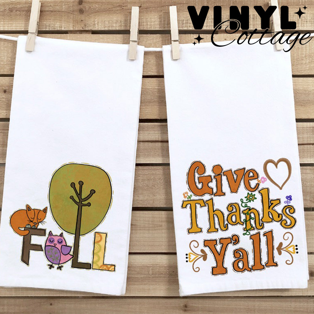 Give Thanks Y'all ~ DTF Transfer