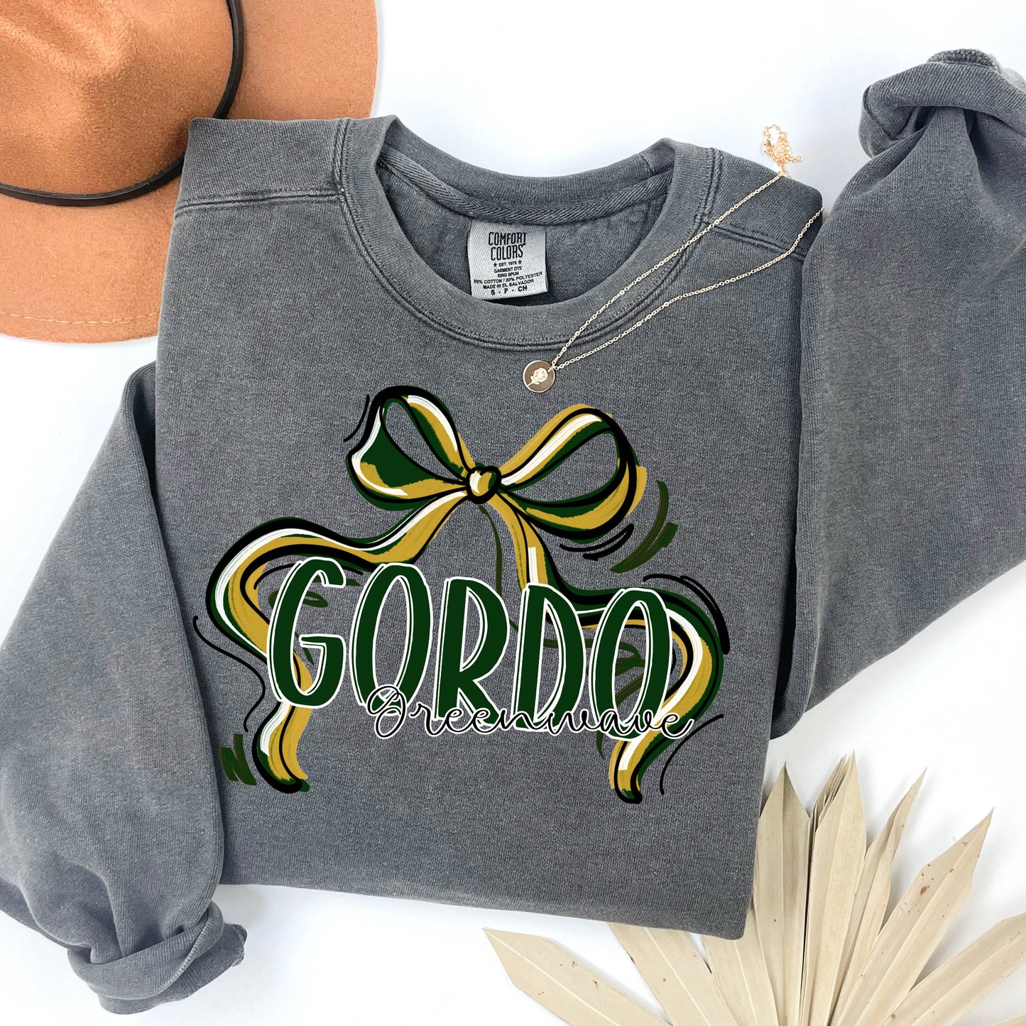 Gordo Greenwave ~ Ribbon Mascots ~ 25SAG ~ DTF Transfer