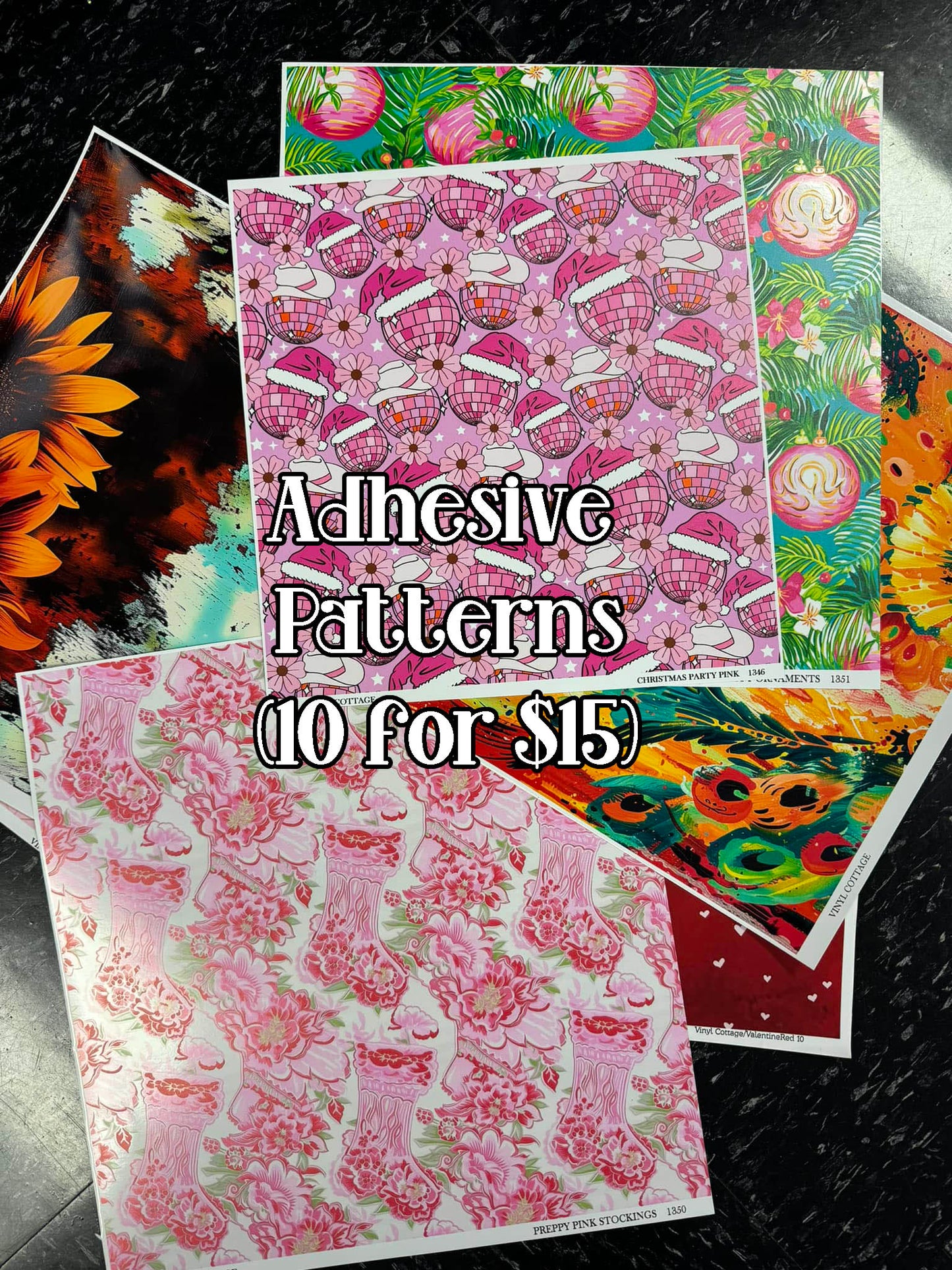 Adhesive Pattern Grab Bag ~ 10 for $15