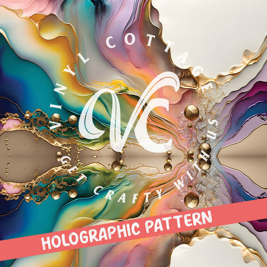 Golden Flow ~ Holographic Vinyl ~ HG61