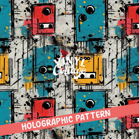 Grungy Tunes ~ Holographic Vinyl ~ HG75