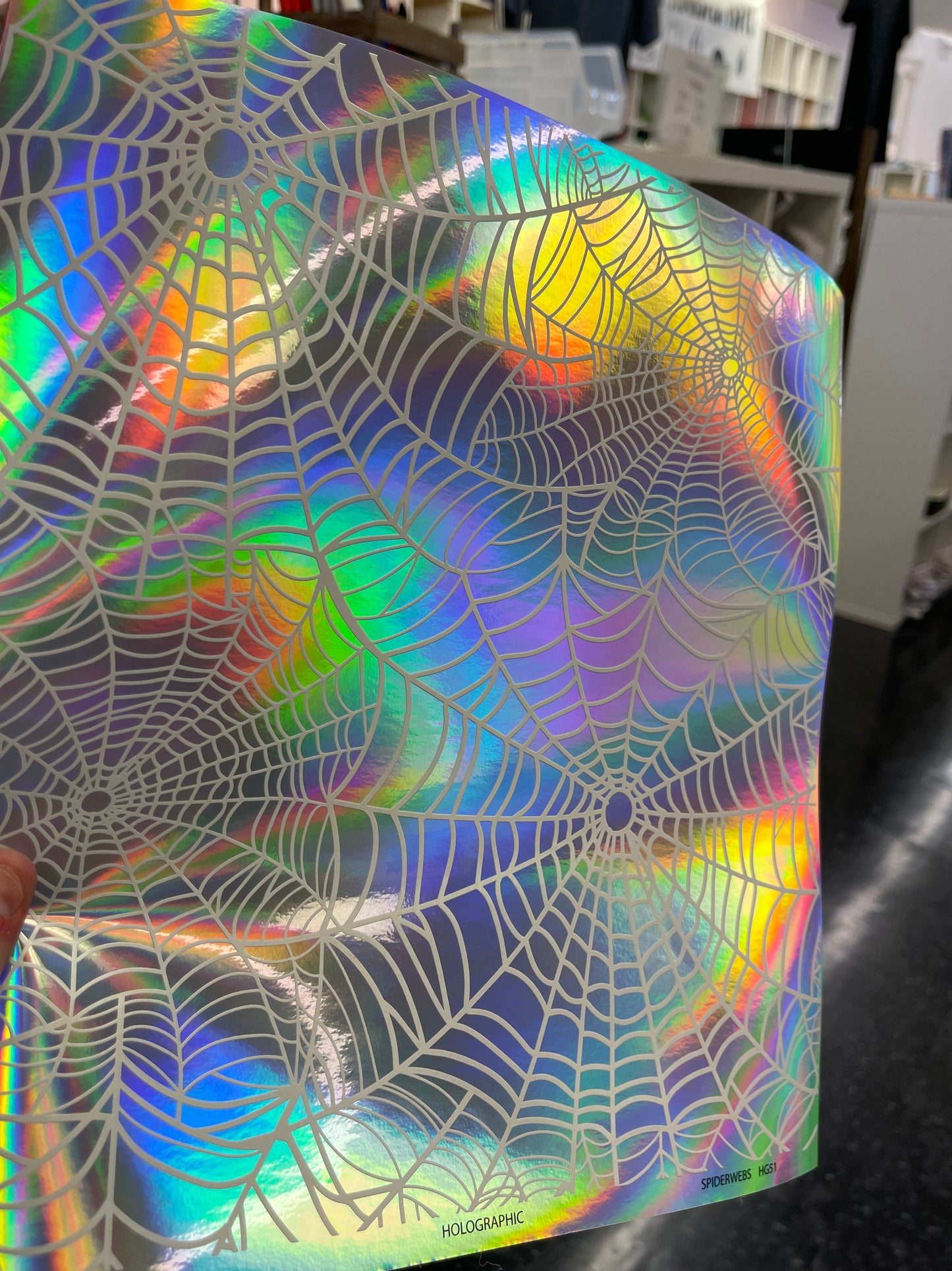 Spiderwebs ~ Holographic Vinyl ~ HG51