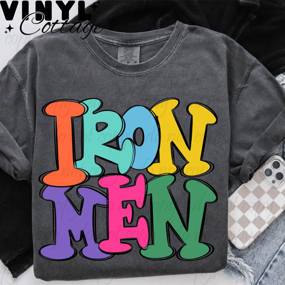 Ironmen ~ Jumping Jacks ~ SAG24 ~ DTF Transfer