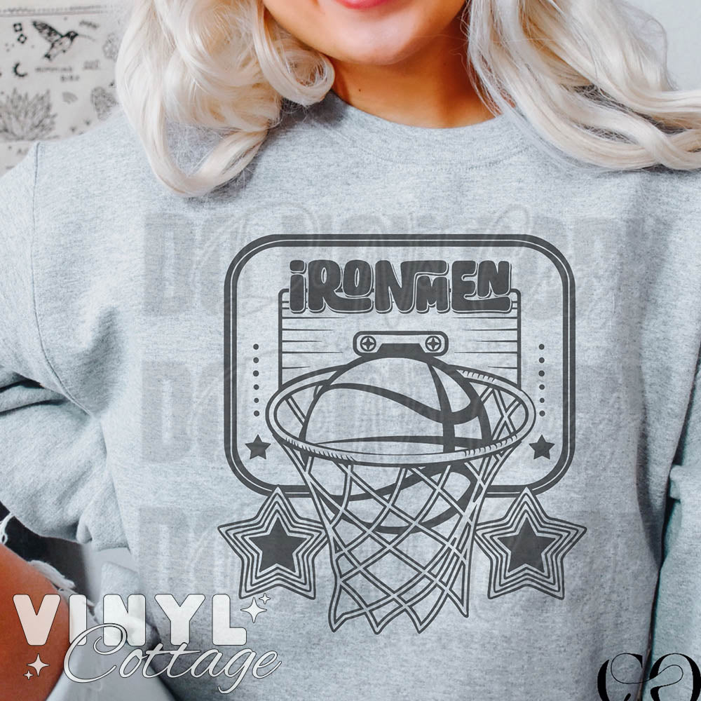 Ironmen ~ Basketball and Stars ~ DTF Transfer