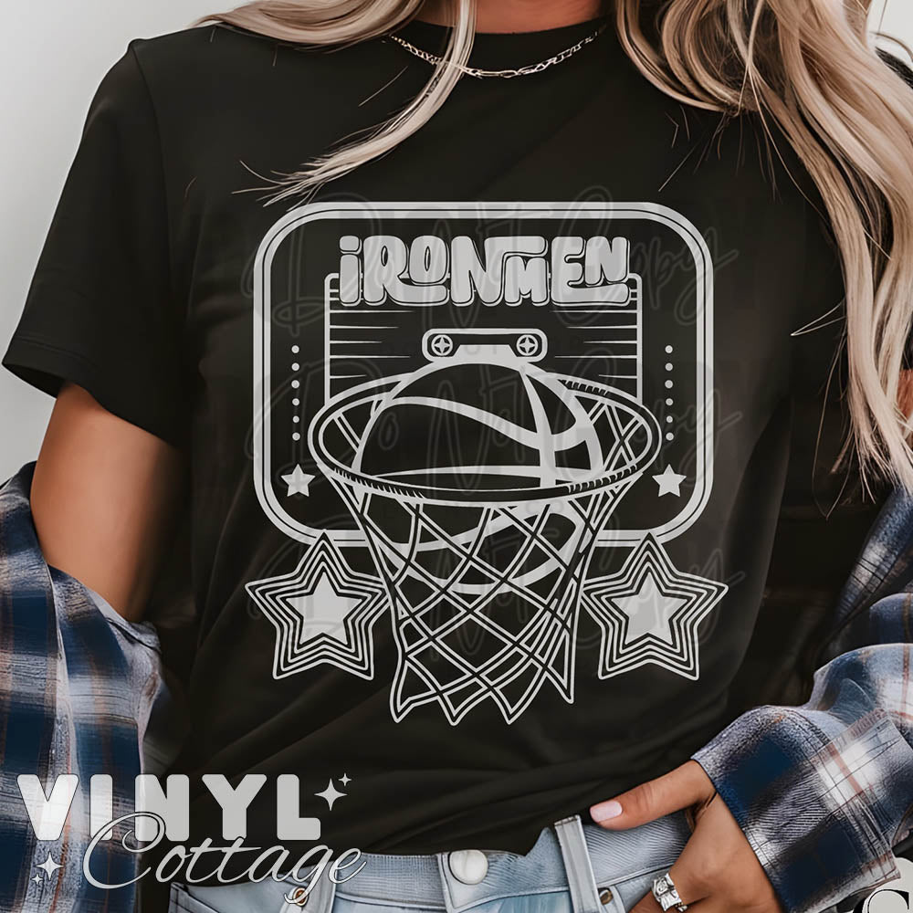 Ironmen ~ Basketball and Stars ~ DTF Transfer