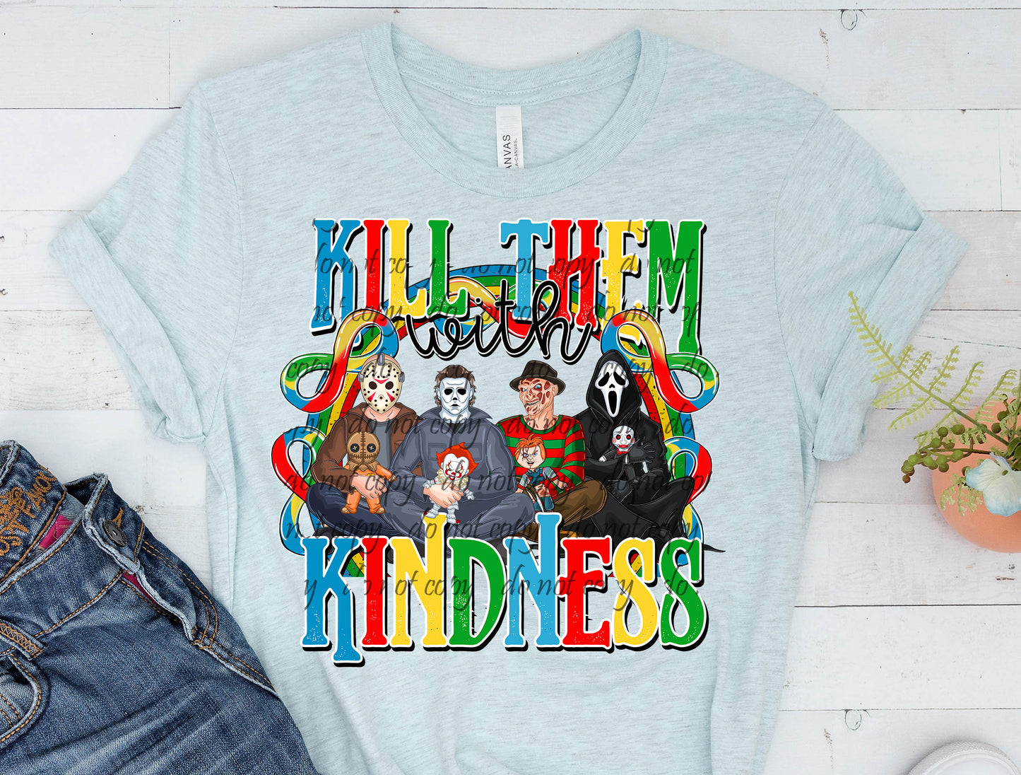 Kill Them With Kindness Ribbon ~ DTF Transfer