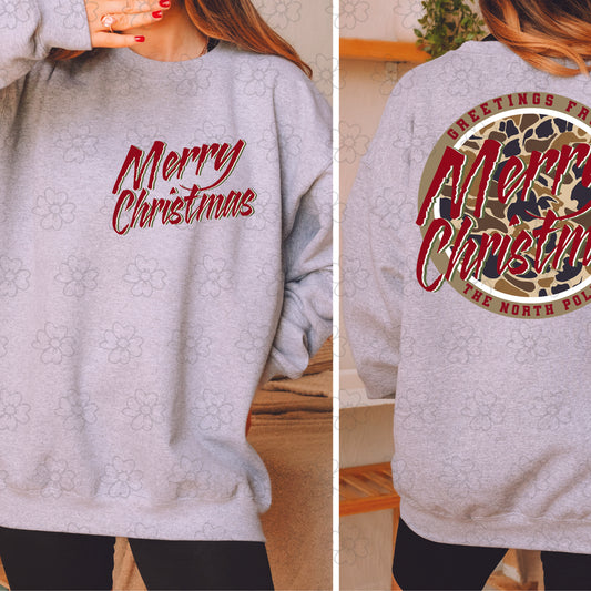 Merry Christmas Pocket ~ DTF Transfer