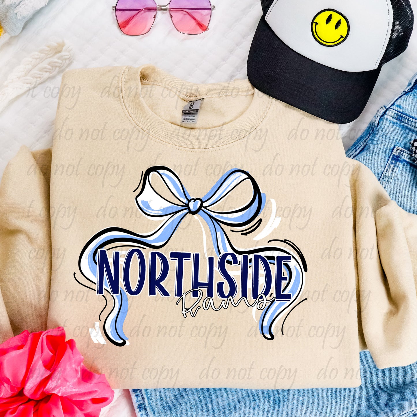 Northside Rams ~ Ribbon Mascots ~ 25SAG ~ DTF Transfer