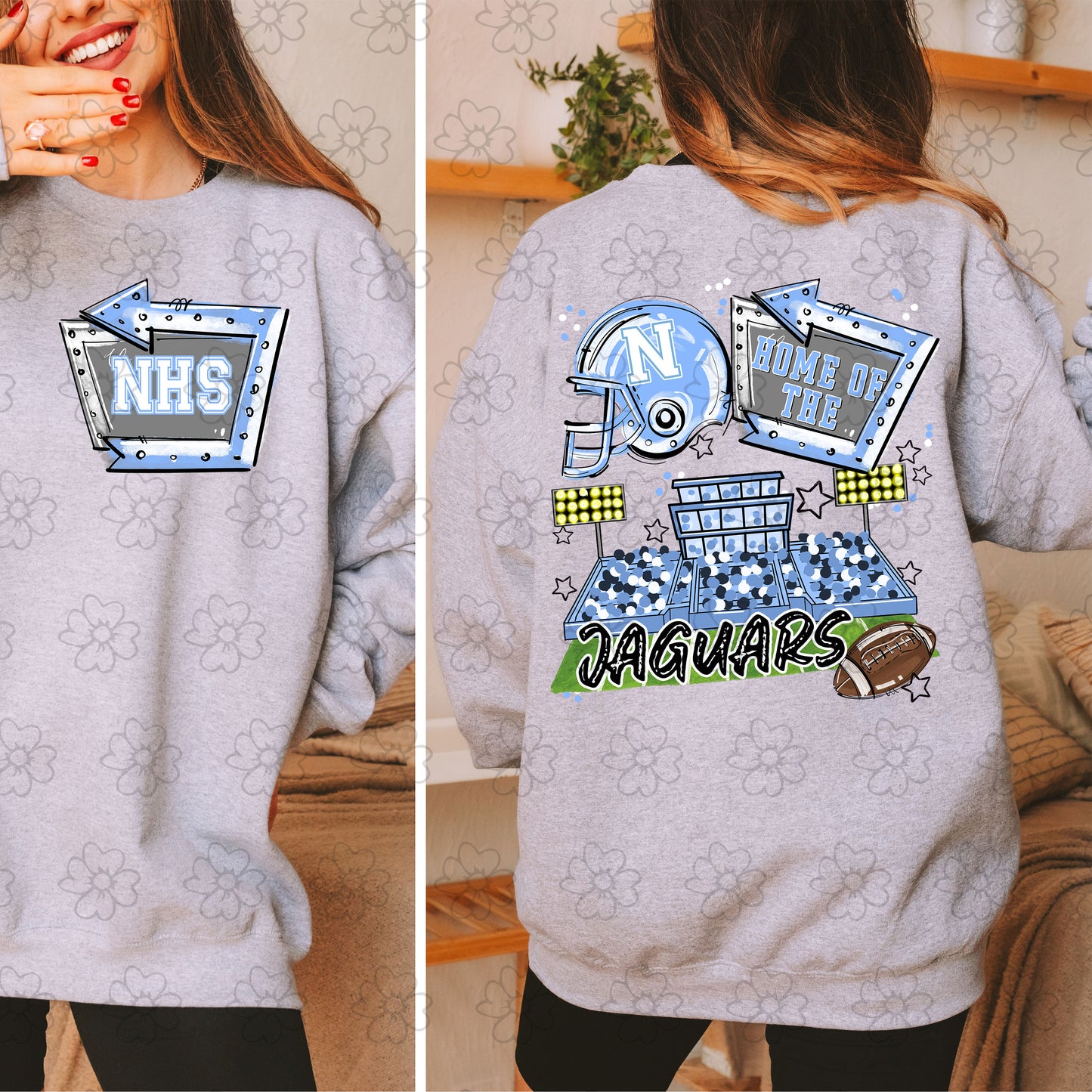 Northridge Jaguars ~ Home of the Open Field with Pocket Design ~ SAG25 ~ DTF Transfer