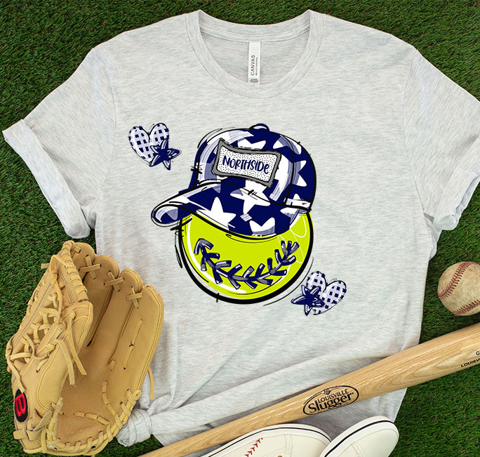 Northside Navy Softball ~ PLAY BALL ~ DTF Transfer