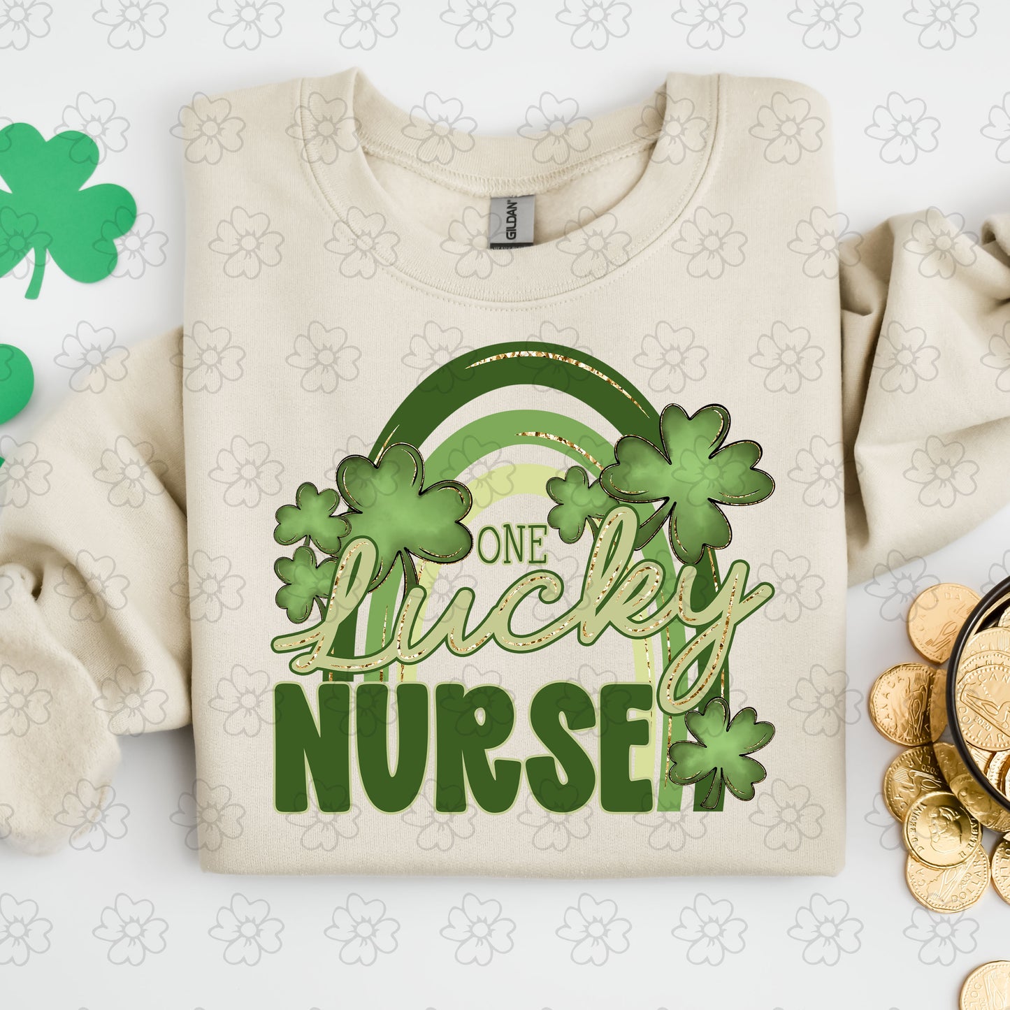 Design Fee/Mockup ~ One Lucky Rainbow Name ~ SAG26