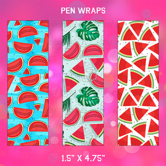 Pen Wraps ~ Watermelons