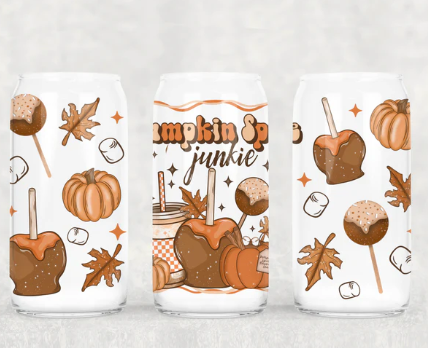 108UV ~ UV DTF Wrap ~ Pumpkin Spice Junkie