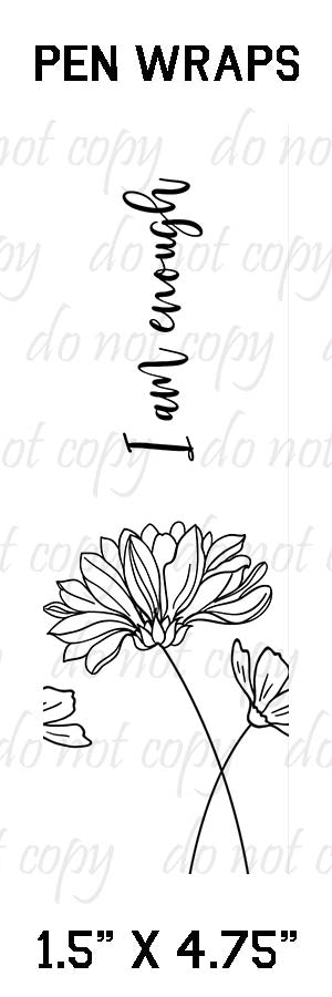 Pen Wraps ~ Positive Flowers