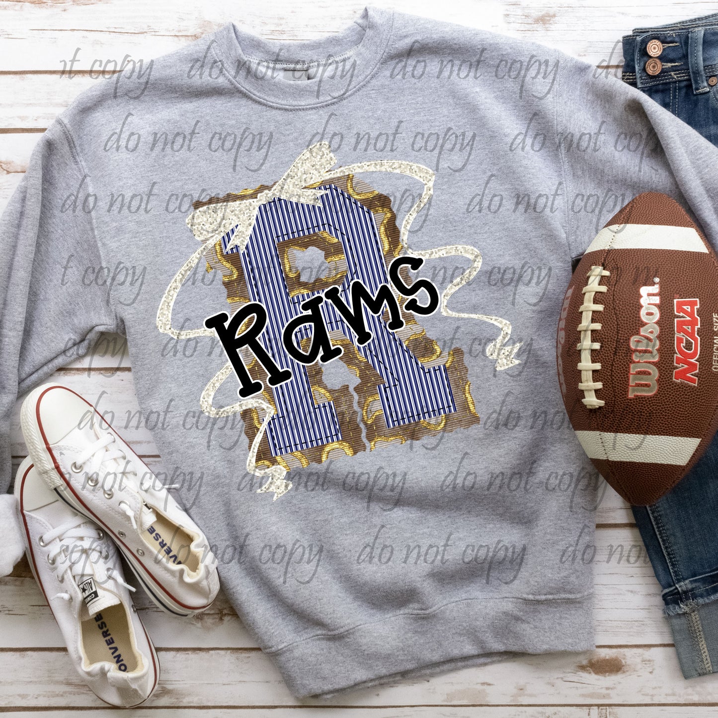 Rams ~ Leopard Prepster ~ 25SAG ~ DTF Transfer