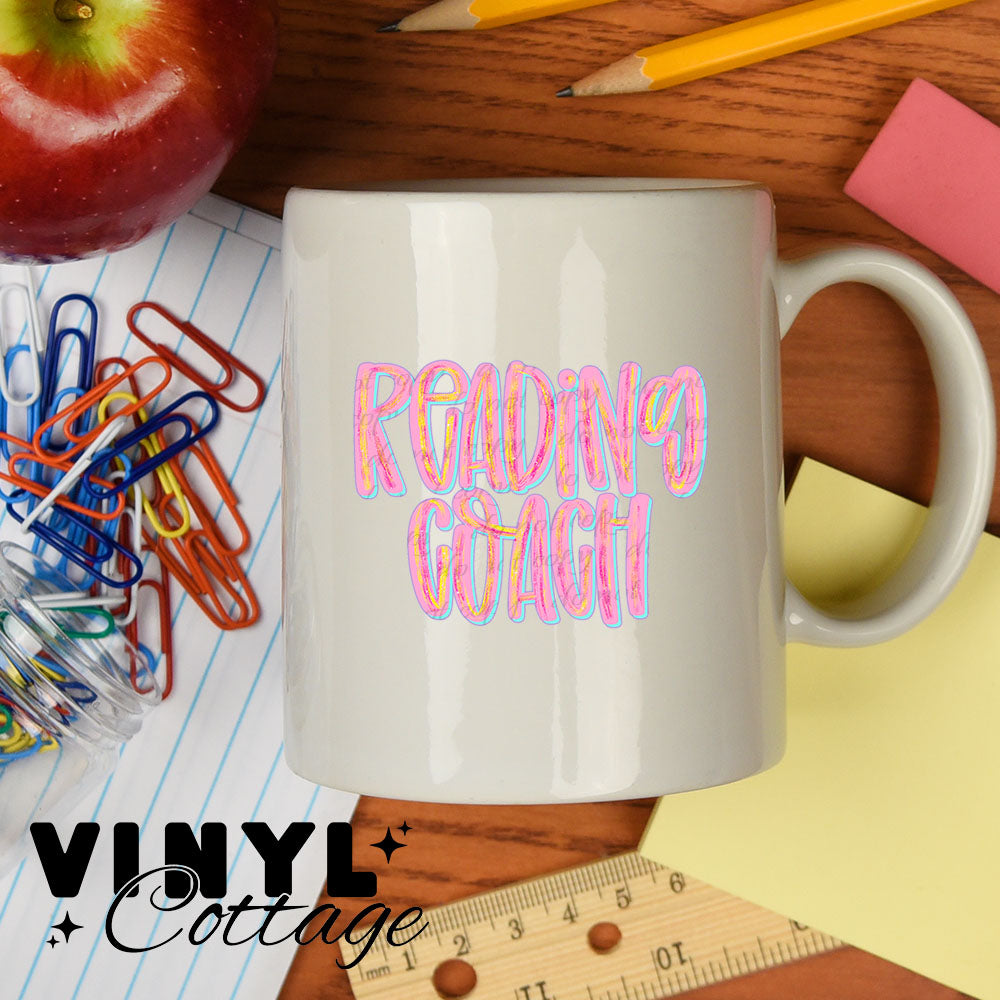 Reading Coach ~ UV DTF Transfer