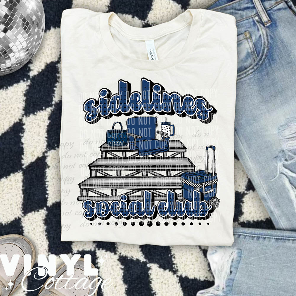 Sidelines Social ~ Navy ~ DTF Transfer