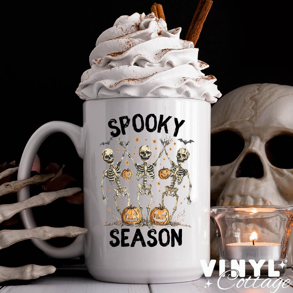 Spooky Season Skellies ~ UV DTF DECAL ~ WC499