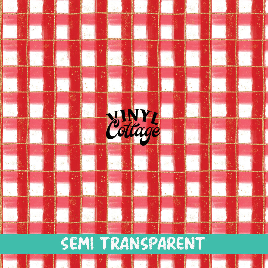 ST34 ~ Semi Transparent ~ Berry Plaid